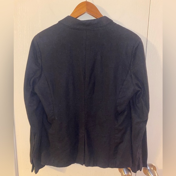Harve Bernard Linen Blend Blazer/Sport Jacket in black - size 10 - Picture 2 of 9